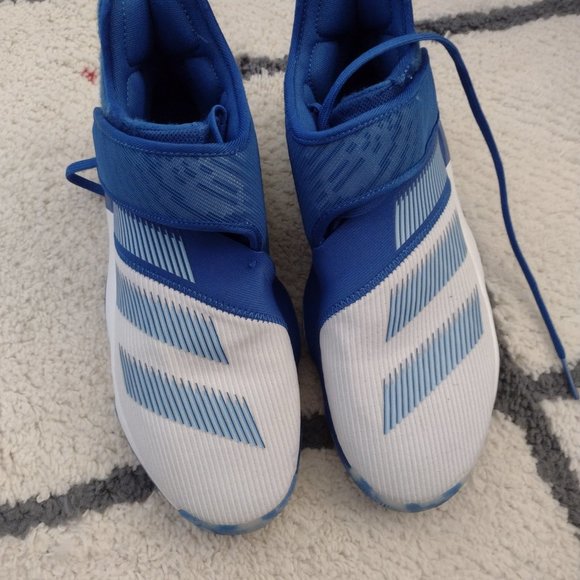 ADIDAS HARDING WHITE AND BLUE NEW SIZE 7.5 - Picture 4 of 5
